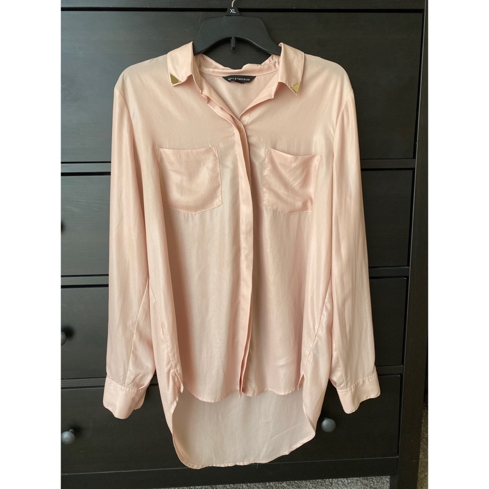 Rock & Republic Blouse with Gold Accents
